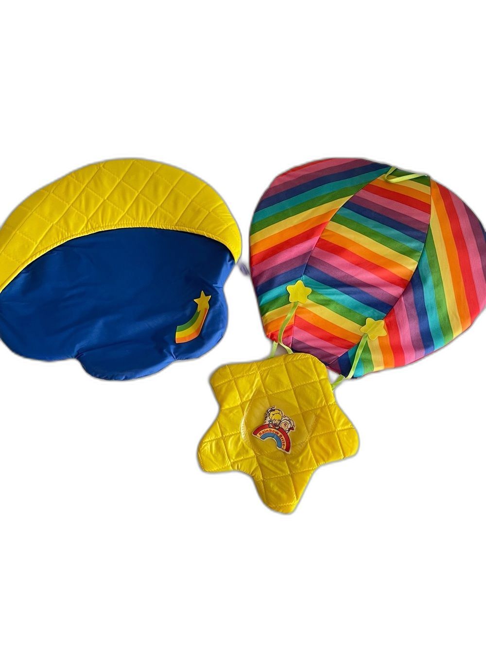 Vtg Rainbow Brite Pockets Hot Air Star Balloon 1983 Door Hanger Toy & Cloud